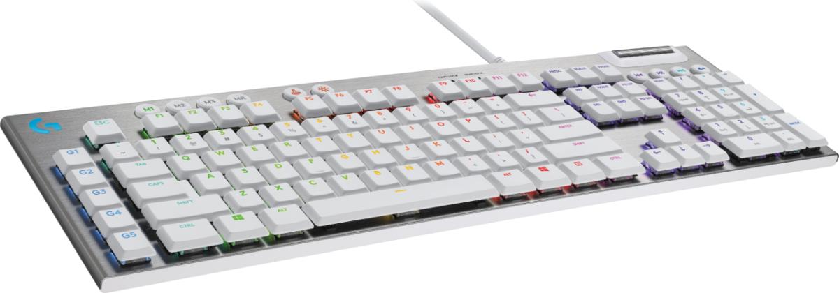 G815 Lightsync RGB Mechanical Gaming Keyboard White - Qwerty Pan - Nordic Tactile