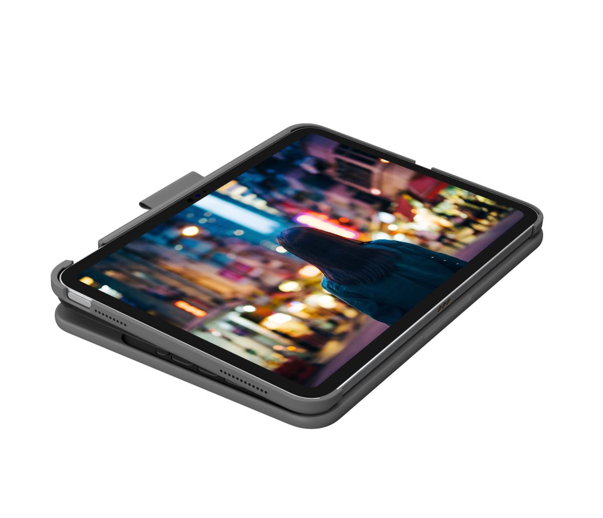 Slim Folio for iPad (10th gen) - Oxford Grey - Azerty French