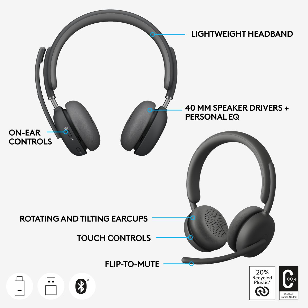 Headset - Zone - Wireless - Graphite