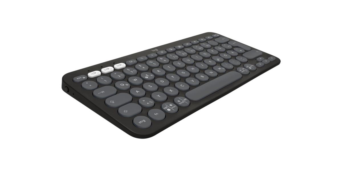 Pebble Keys 2 K380s - Compact Bluetooth Keyboard - Tonal Graphite - Qwertz German