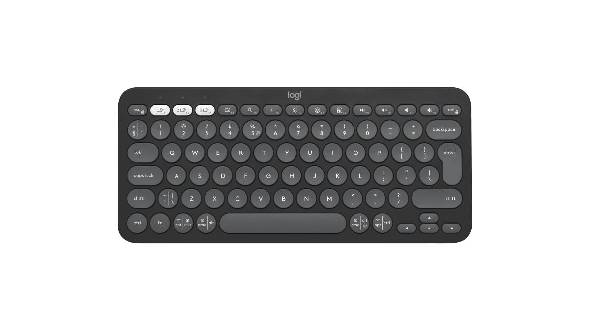 Pebble Keys 2 K380s - Compact Bluetooth Keyboard - Tonal Graphite - Qwerty US/Int'l