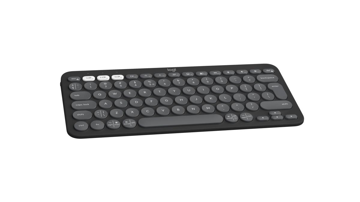Pebble Keys 2 K380s - Compact Bluetooth Keyboard - Tonal Graphite - Qwerty US/Int'l