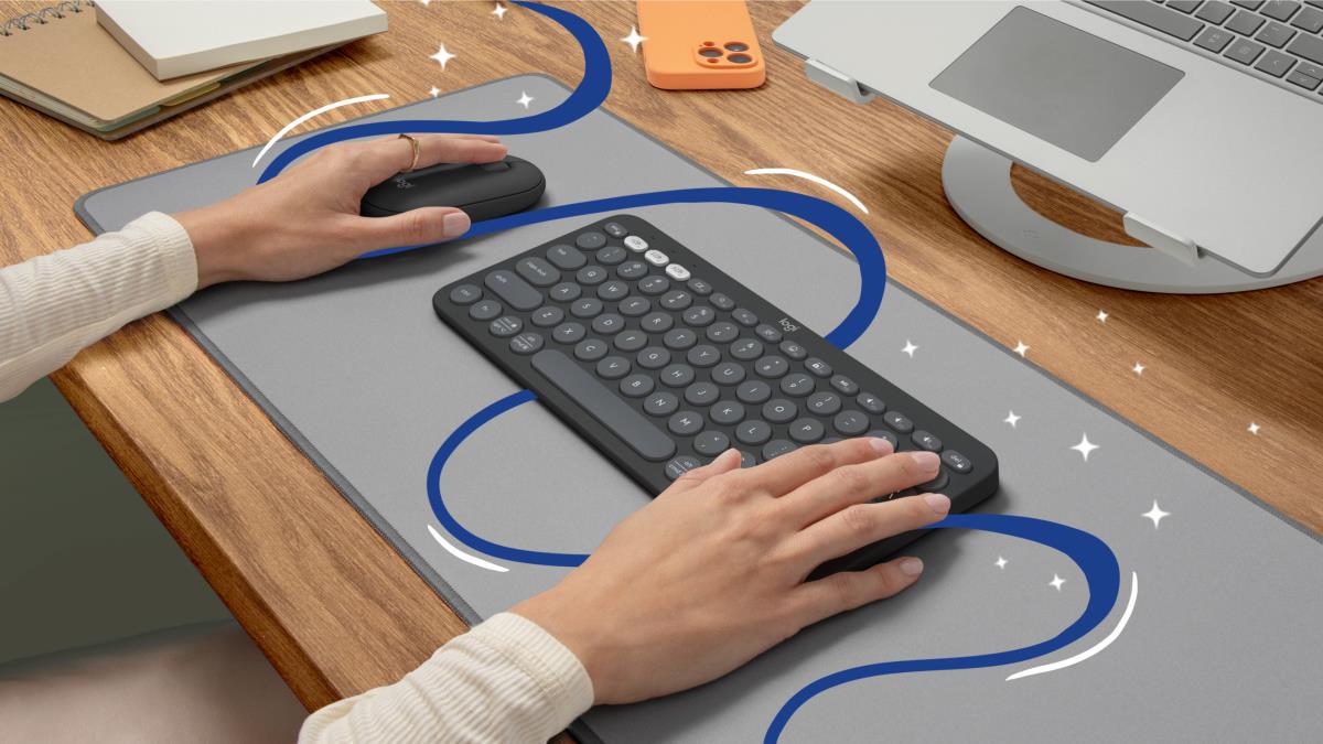 Pebble Keys 2 K380s - Compact Bluetooth Keyboard - Tonal Graphite - Qwerty US/Int'l