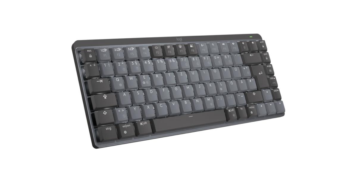 Mx Mechanical Mini Minimalist Wireless Illuminated Keyboard  - Graphite Linear Qwertz Deutsch