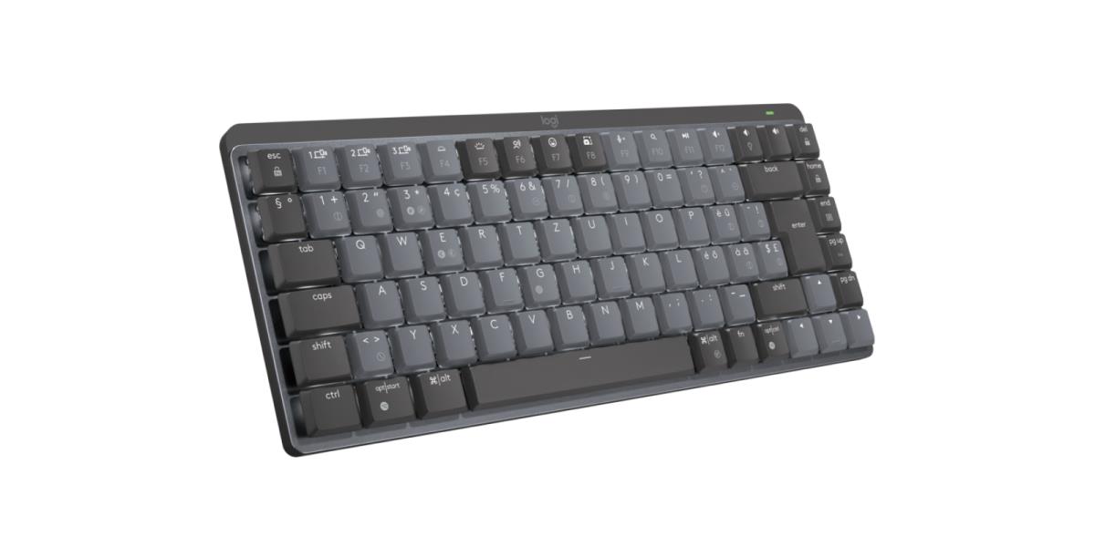 Mx Mechanical Mini Minimalist Wireless Illuminated Keyboard  - Graphite Tactile Quiet Qwertz Suisse