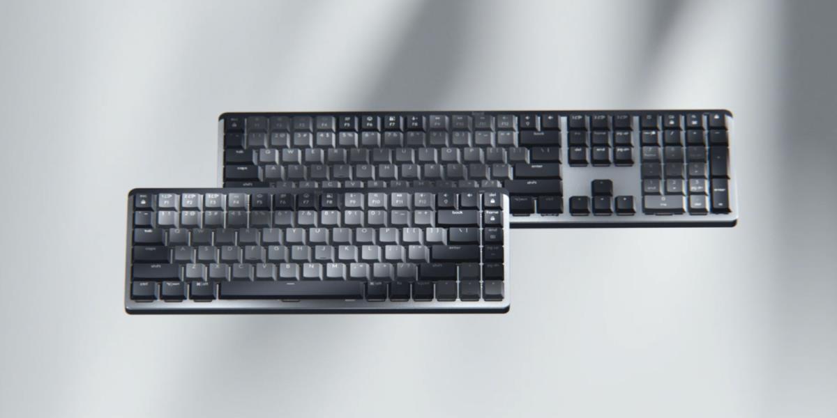 Mx Mechanical Mini Minimalist Wireless Illuminated Keyboard  - Graphite Clicky Qwerty Dansk/ Norsk/ Svenska/ Suomalainen