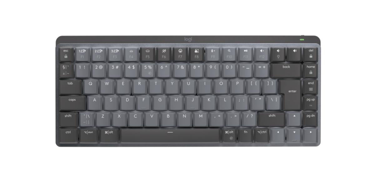 Mx Mechanical Mini Minimalist Wireless Illuminated Keyboard - Graphite Clicky Qwerty US/Int'l