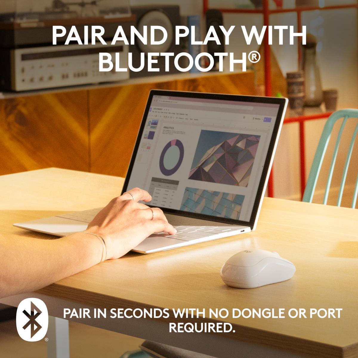 M240 Silent Mouse - Bluetooth - Off White