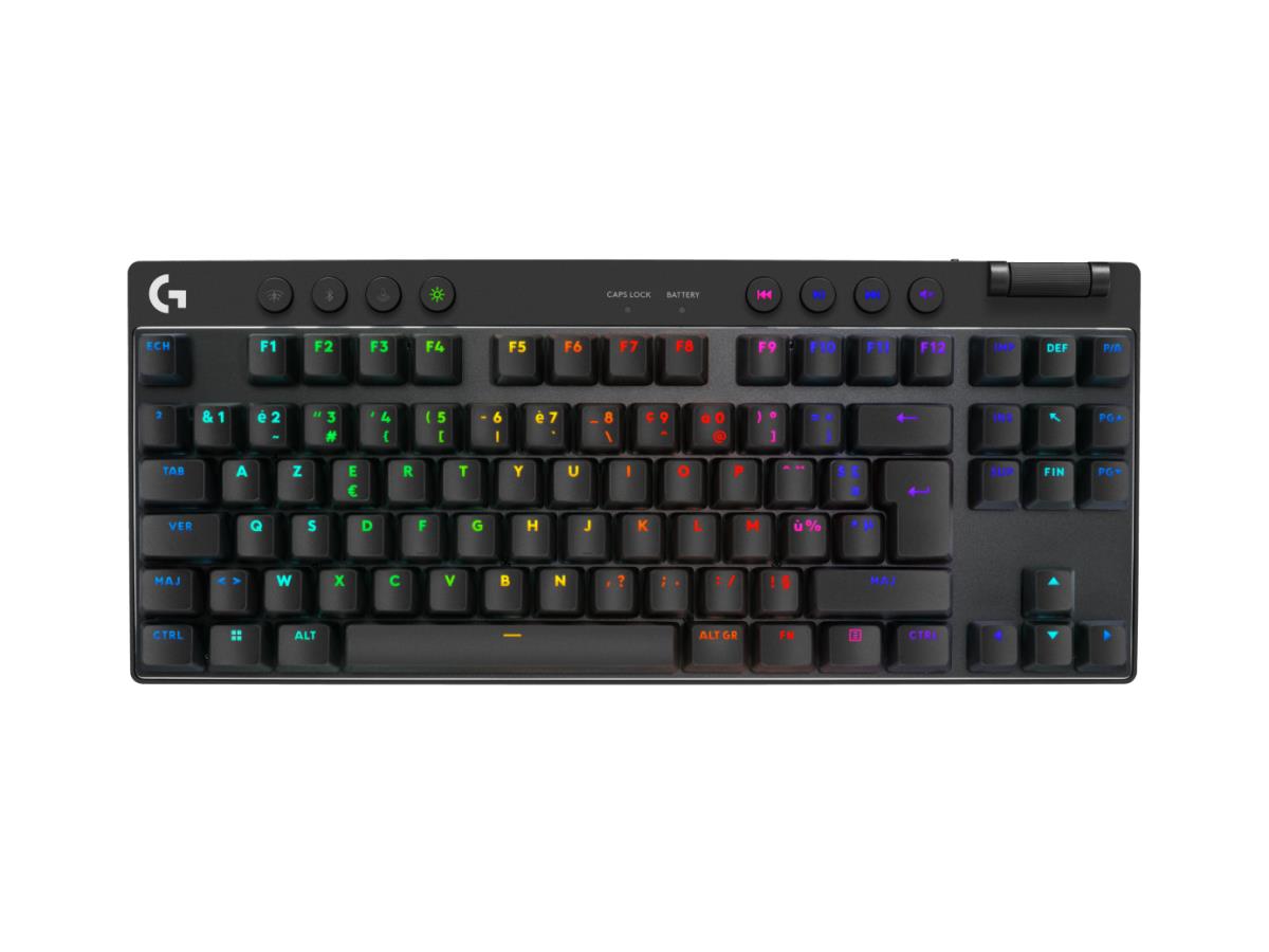 G Pro X TKL Lightspeed Gaming Keyboard - Bluetooth - Black - Tactile Azerty French