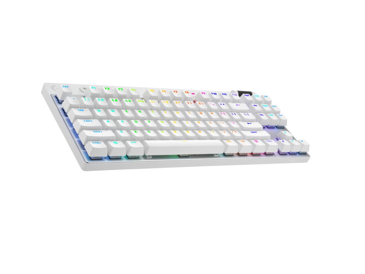 G Pro X TKL Lightspeed Gaming Keyboard - Bluetooth - White US International - Qwerty - Tactile