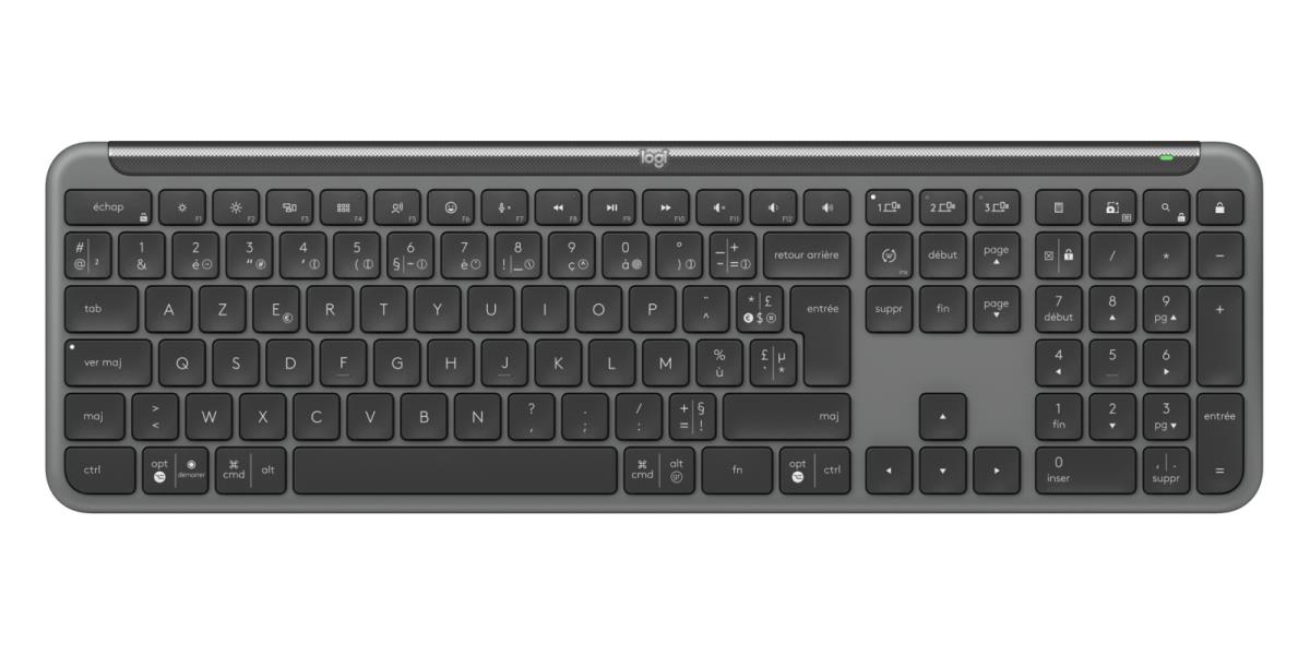 Signature Slim Combo Mk950 - Wireless Keyboard/mouse - Graphite - Azerty French
