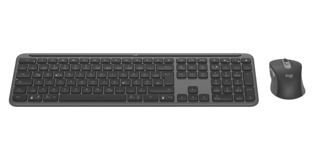 Signature Slim Combo Mk950 - Wireless Keyboard/mouse - Graphite - Deutsch - Qwertz