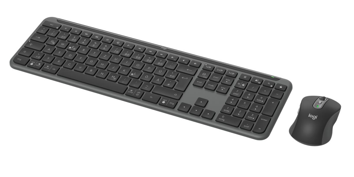 Signature Slim Combo Mk950 - Wireless Keyboard/mouse - Graphite - Deutsch - Qwertz