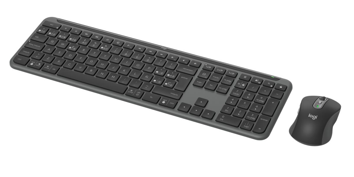 Signature Slim Combo Mk950 - Wireless Keyboard/mouse - Graphite - Qwerty Espanol