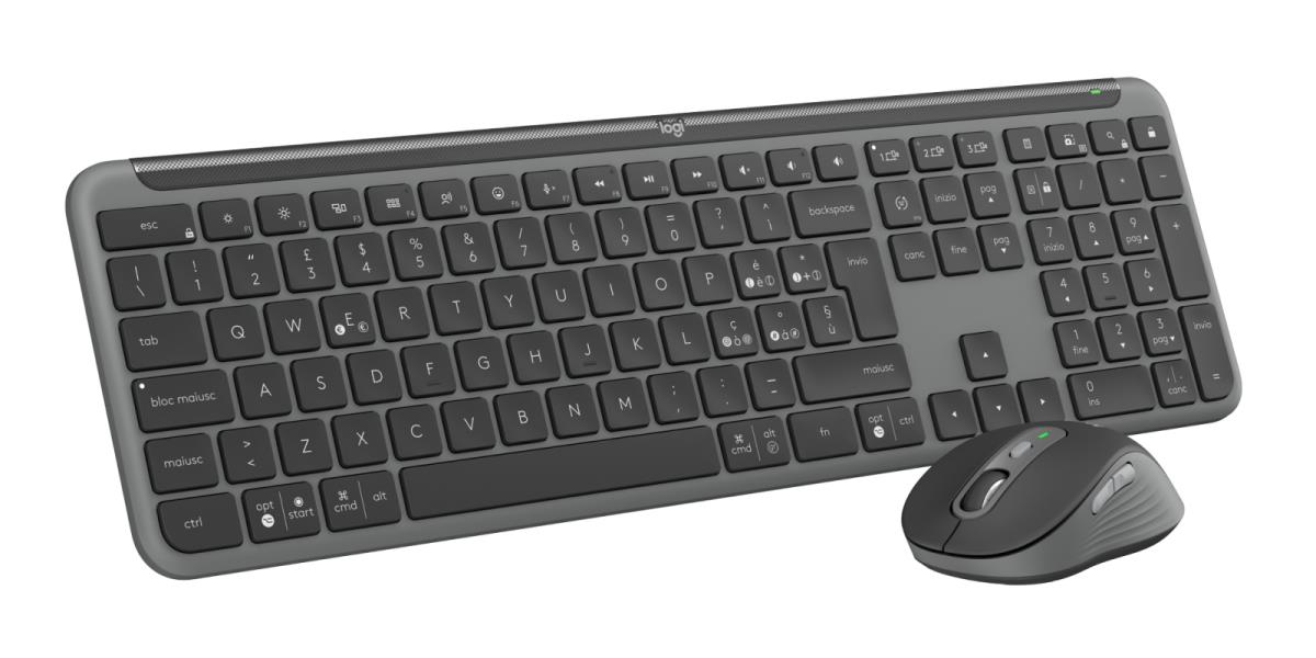Signature Slim Combo Mk950 - Wireless Keyboard/mouse - Graphite - Qwerty Italian