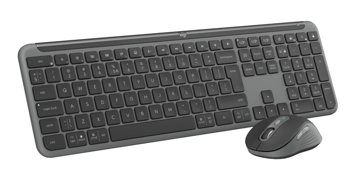Signature Slim Combo Mk950 - Wireless Keyboard/mouse - Graphite - Qwerty US/Int'l