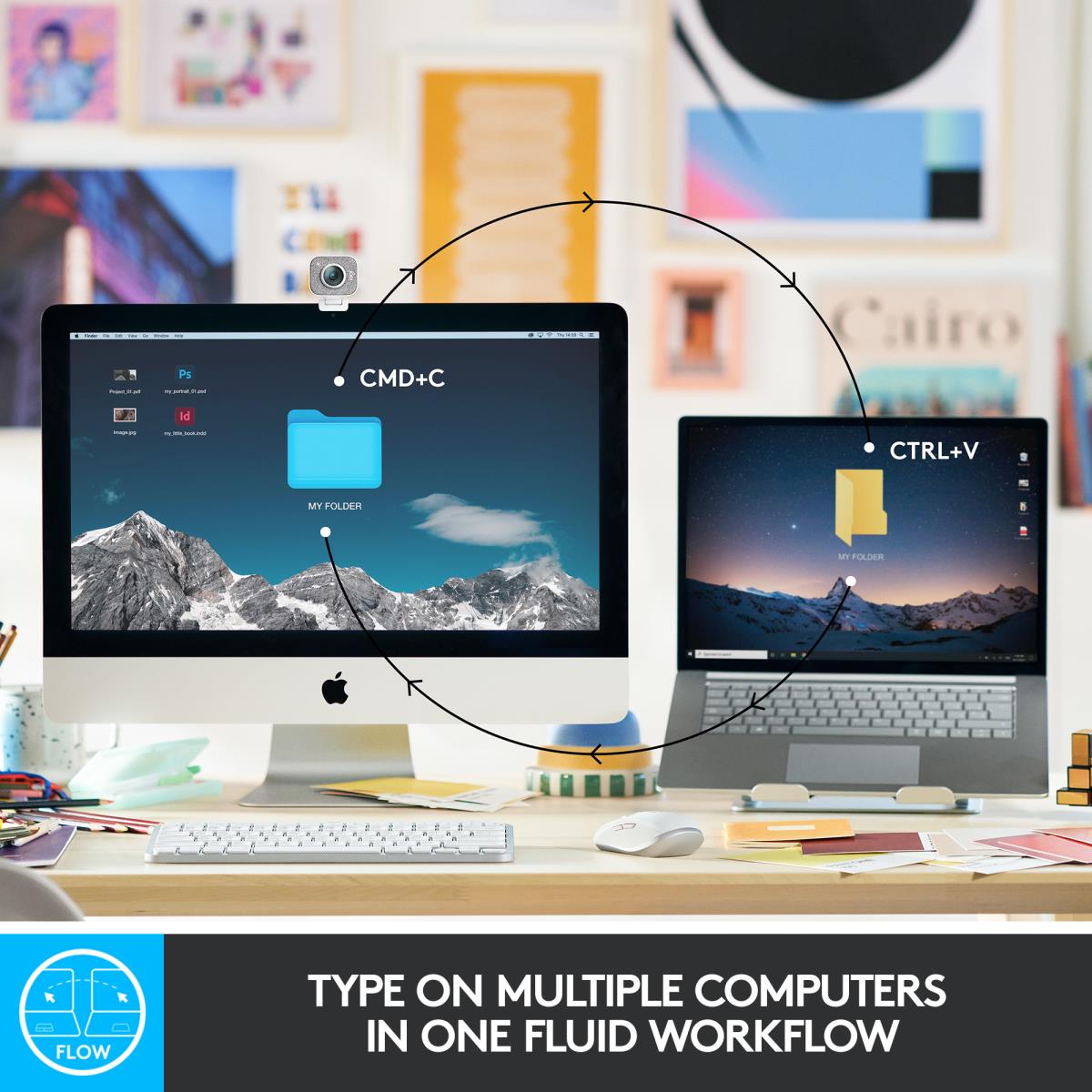 Minimalist Wireless Illuminated Keyboard - MX KEYS MINI - Pale Gray - Qwertz Deutsch
