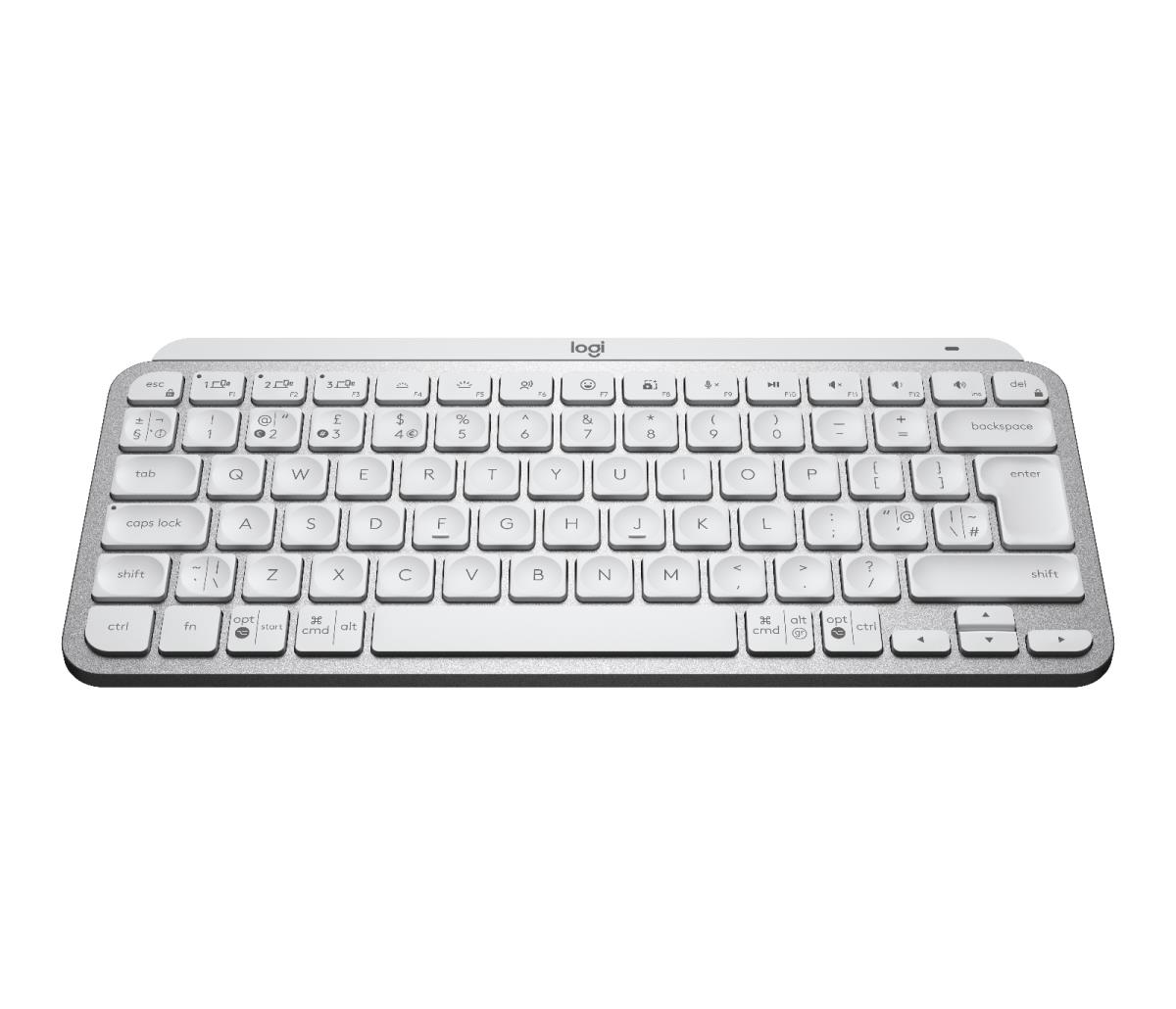 Minimalist Wireless Illuminated Keyboard - Mx Keys Mini - Pale Gray - Qwerty Uk