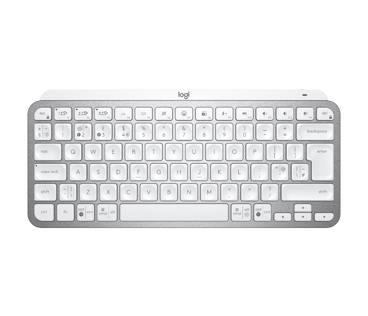 Minimalist Wireless Illuminated Keyboard - Mx Keys Mini - Pale Gray - Qwerty Uk
