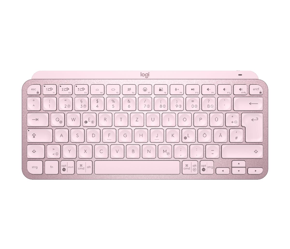 Minimalist Wireless Illuminated Keyboard - MX KEYS MINI - Rose - Qwertz Deutsch