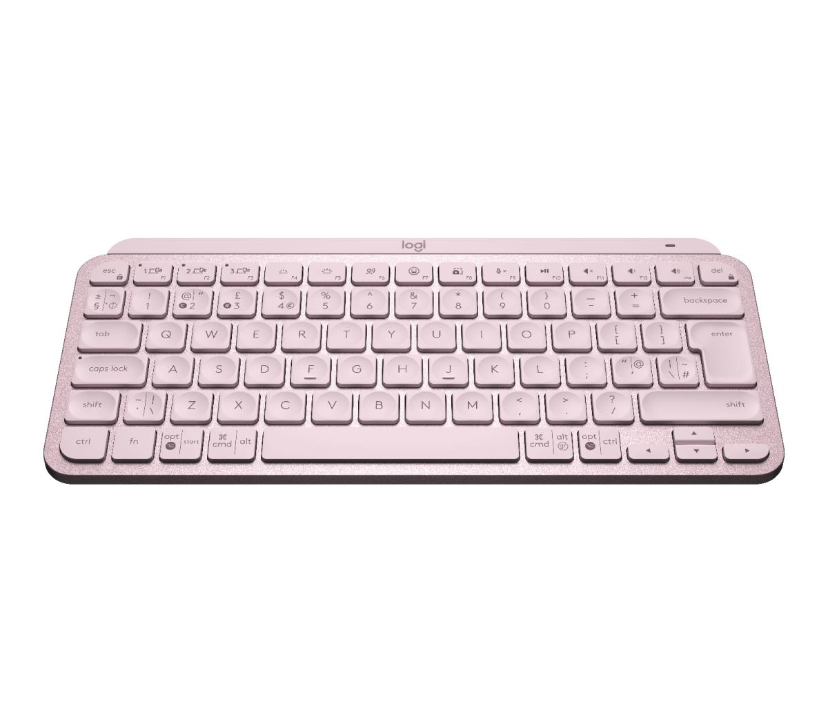 Minimalist Wireless Illuminated Keyboard - Mx Keys Mini - Rose - Qwerty Uk