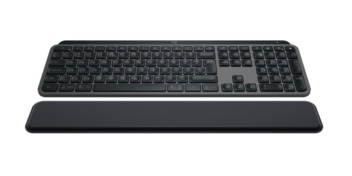 Mx Keys S Keyboard With Palm Rest Graphite Qwerty Us