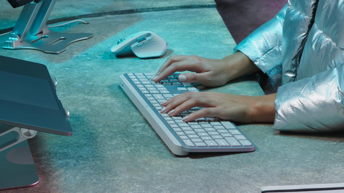 Mx Keys S Keyboard Pale Gray Qwertz Deutsch