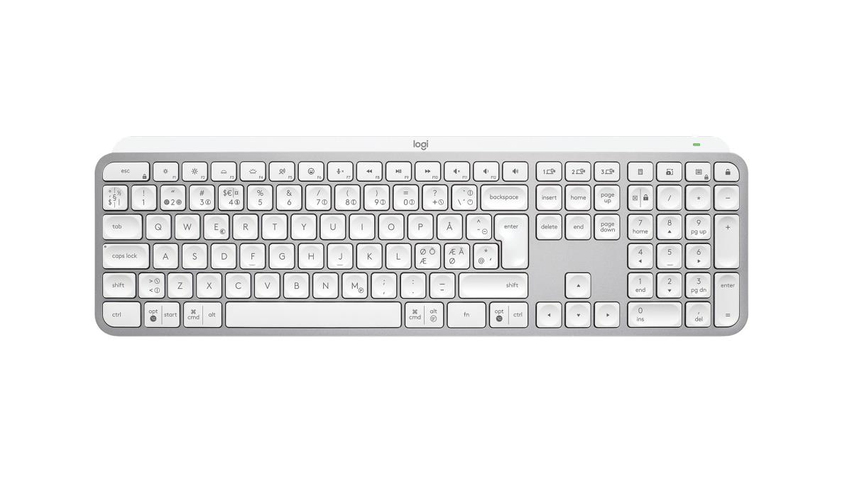MX Keys S Keyboard Graphite Qwerty Pale Gray Dansk/ Norsk/ Svenska/ Suomalainen