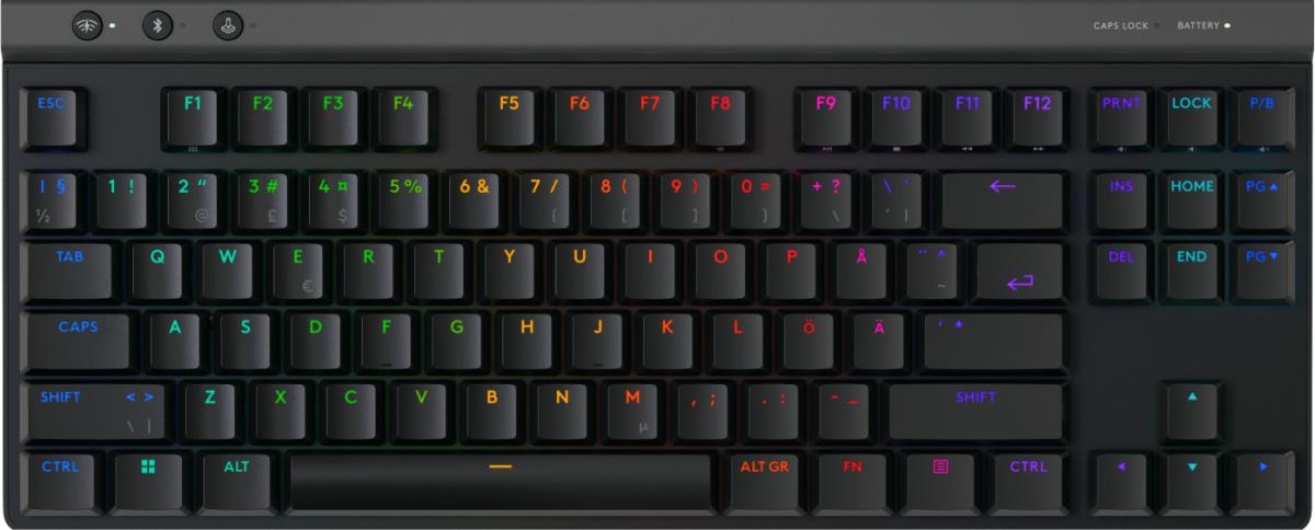 G515 Wireless Gaming Keyboard Linear Black Qwerty Dansk/ Norsk/ Svenska/ Suomalainen