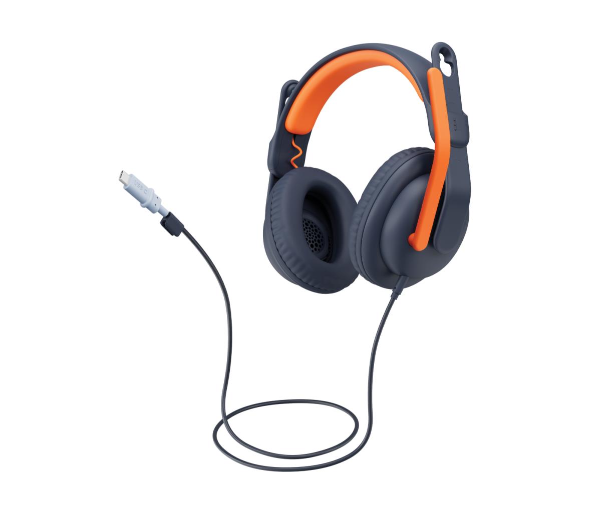 Zone Learn - USB-C - Headset - On Ear - Classic Blue