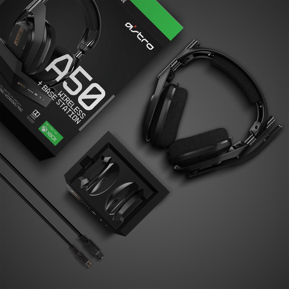 Headset - ASTRO A50 - Wireless + Base Station - Bluetooth - Black/Gold