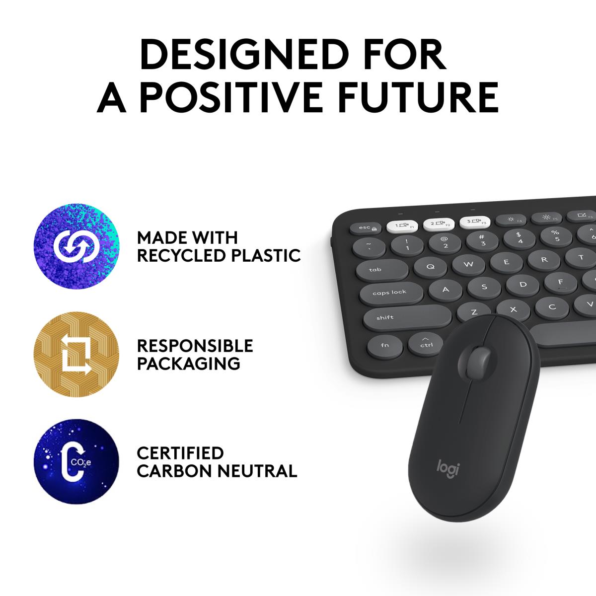 Pebble 2 Combo For Mac Tonal Graphite Azerty French