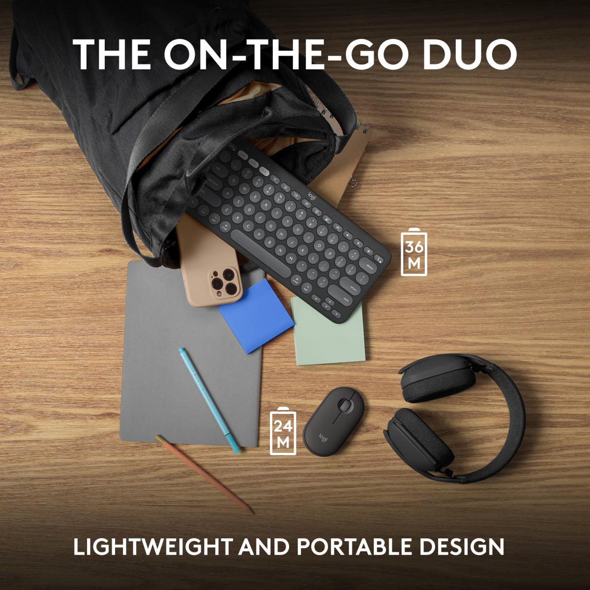 Pebble 2 Combo For Mac Tonal Graphite Azerty French