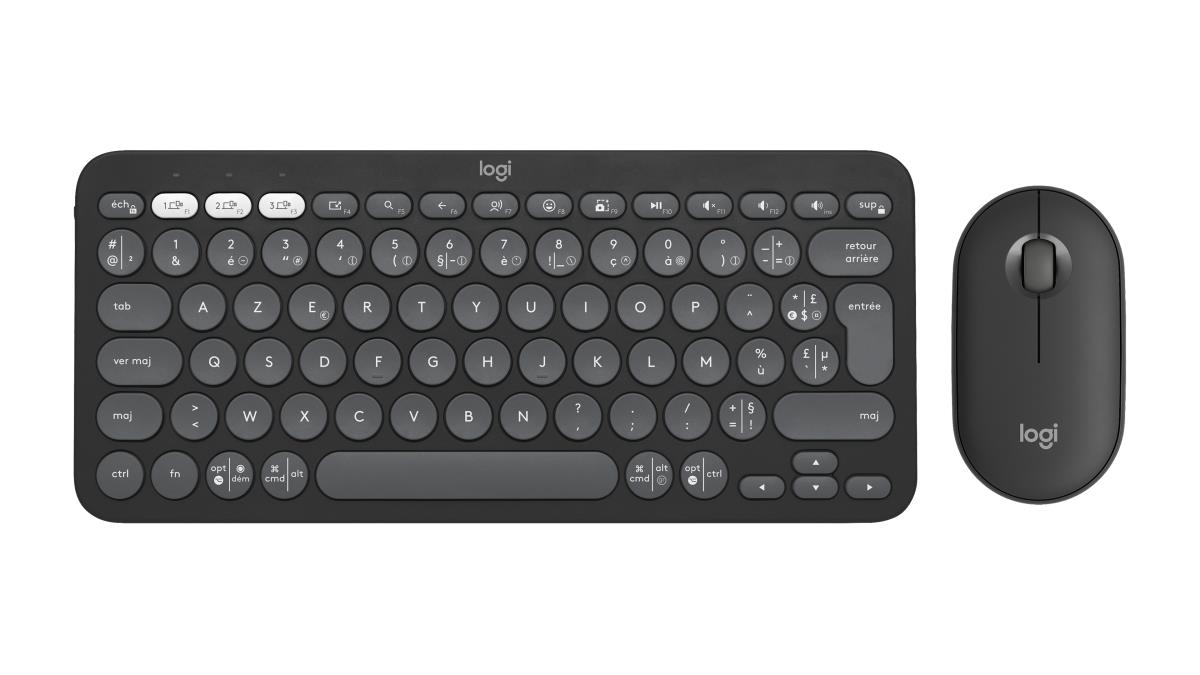 Pebble 2 Combo For Tonal Graphite Azerty French