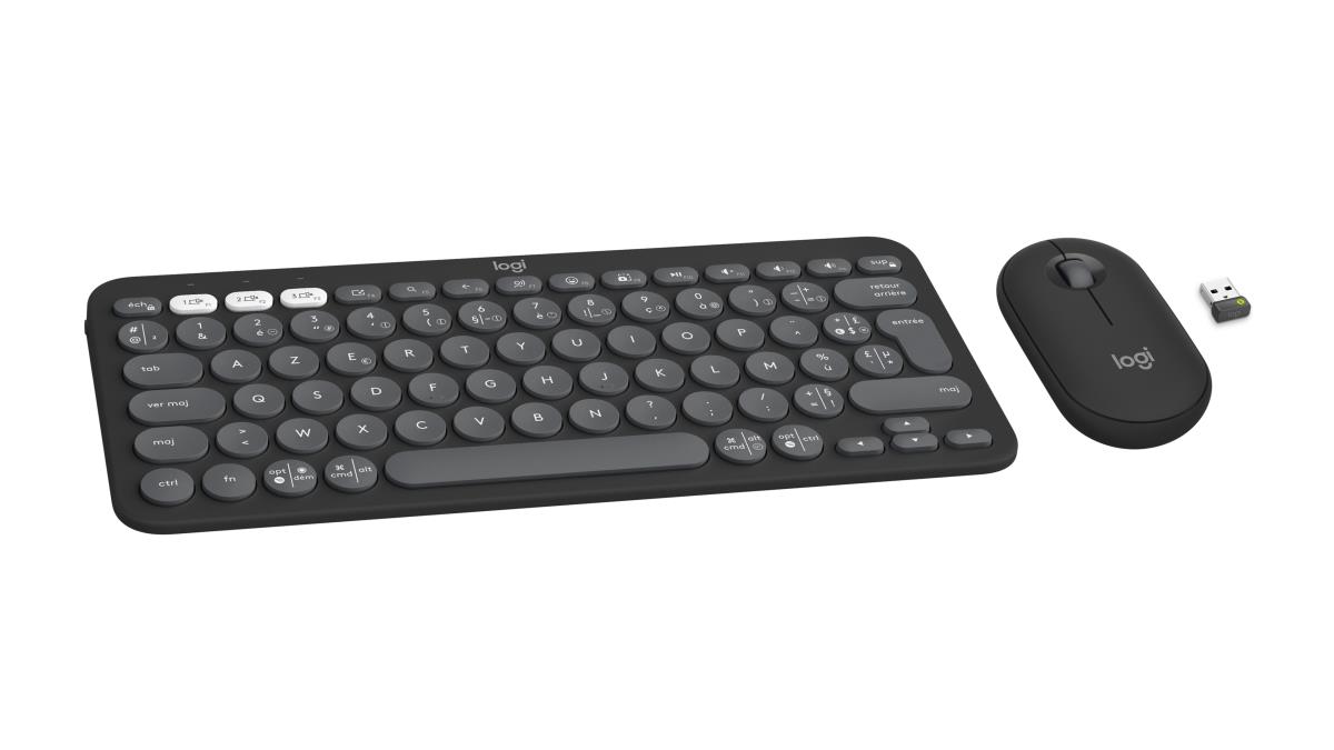 Pebble 2 Combo For Tonal Graphite Azerty French
