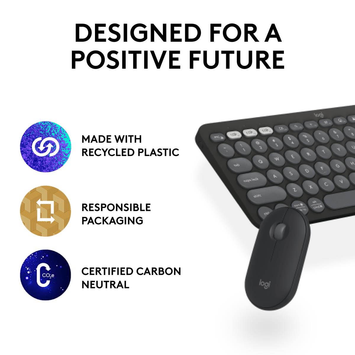 Pebble 2 Combo For Tonal Graphite Qwerty US