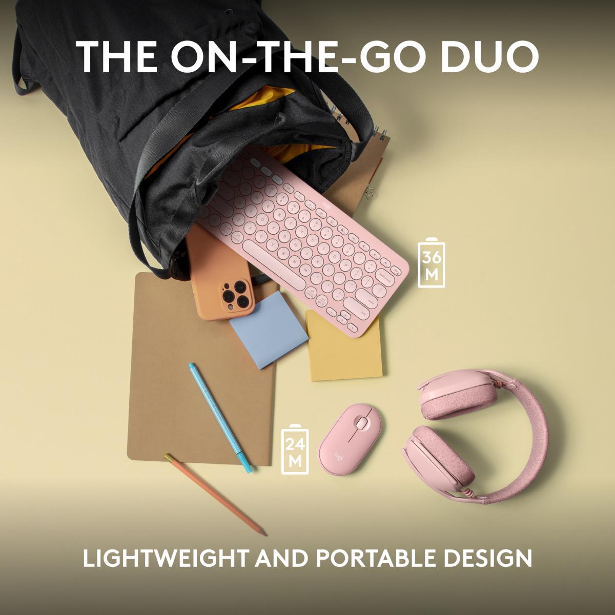 Pebble 2 Combo For Tonal Rose Qwerty US