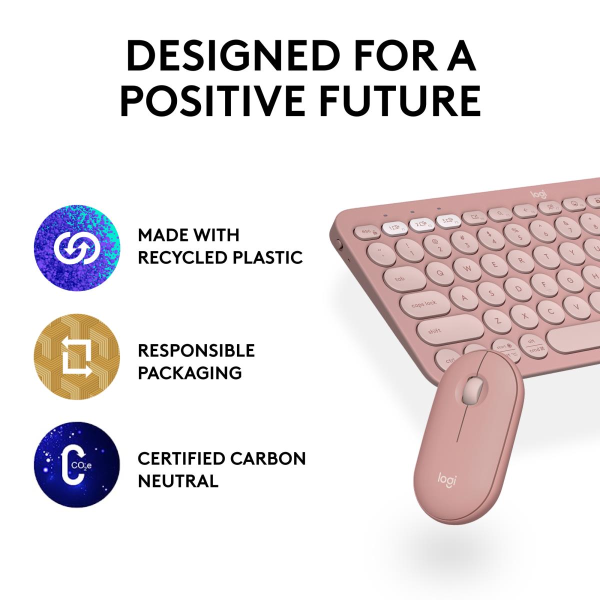 Pebble 2 Combo For Tonal Rose Qwerty US