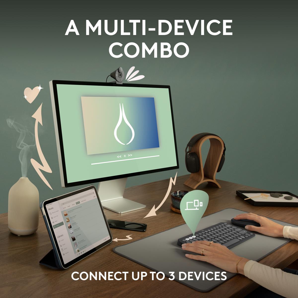 Pebble 2 Combo For Tonal Rose Qwerty US