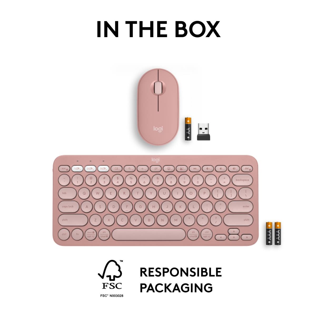 Pebble 2 Combo For Tonal Rose Qwerty US