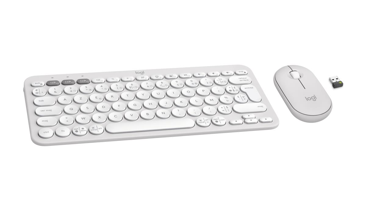 Pebble 2 Combo For Tonal White Azerty French