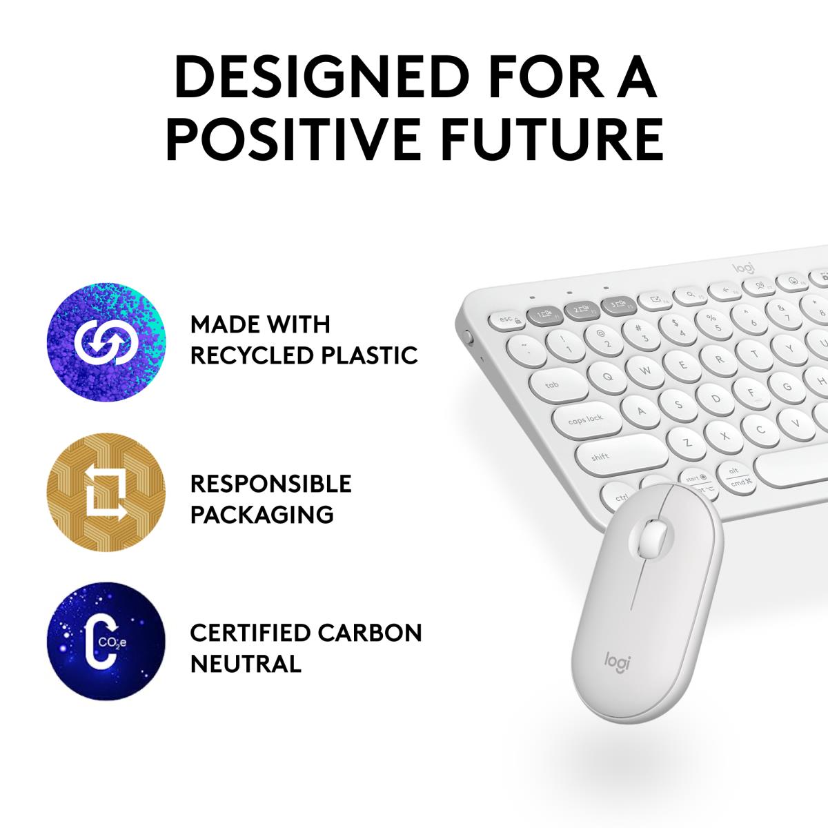 Pebble 2 Combo For Tonal White Qwerty US
