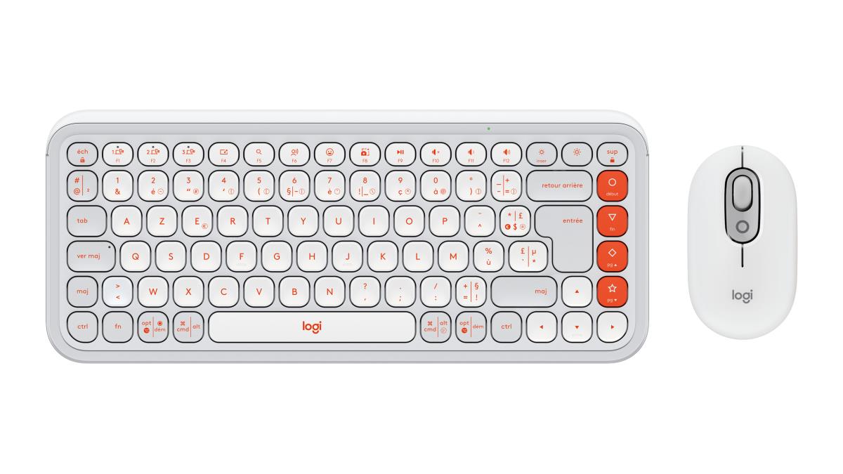 Pop Icon Combo Off White & Orange Azerty French