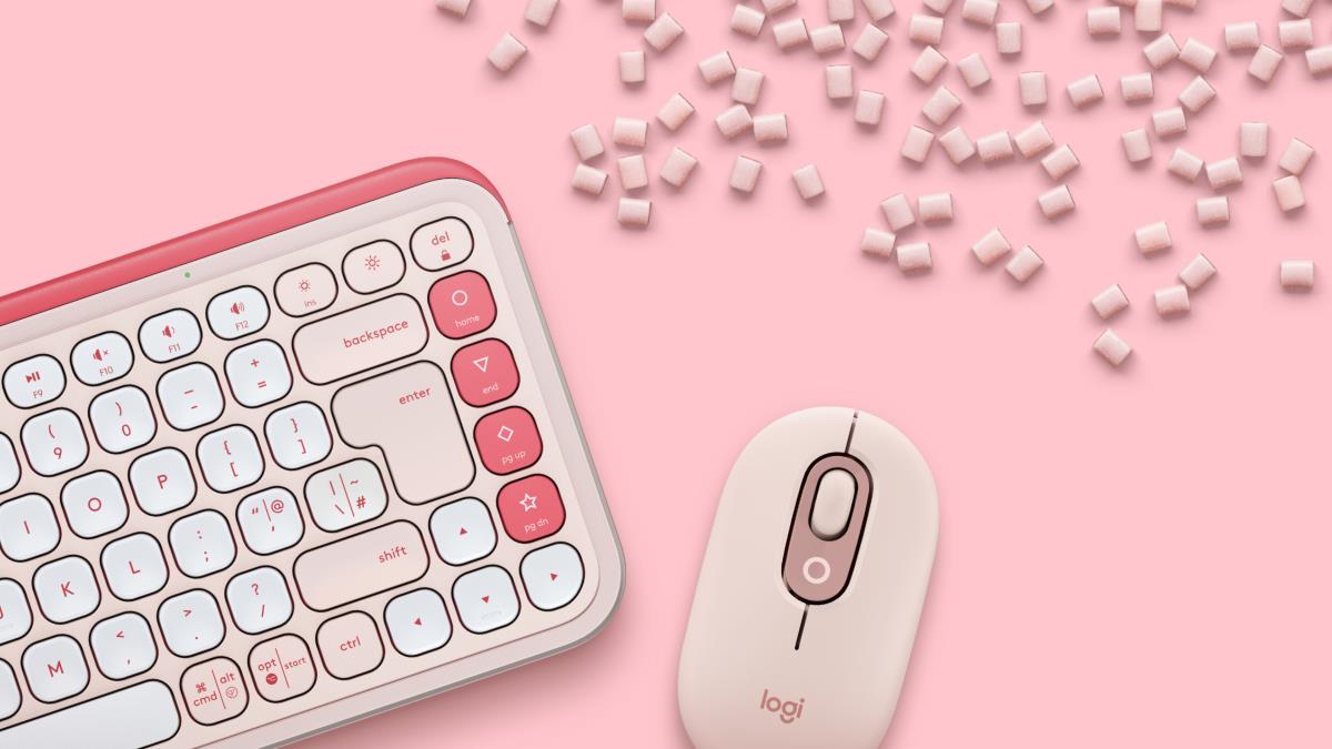 Pop Icon Combo Rose & Off White Qwerty Us Int