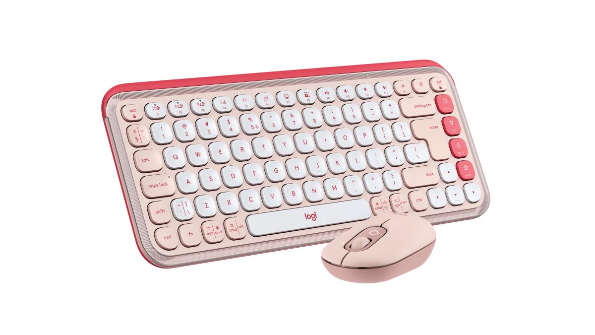 Pop Icon Combo Rose & Off White Qwerty Us Int