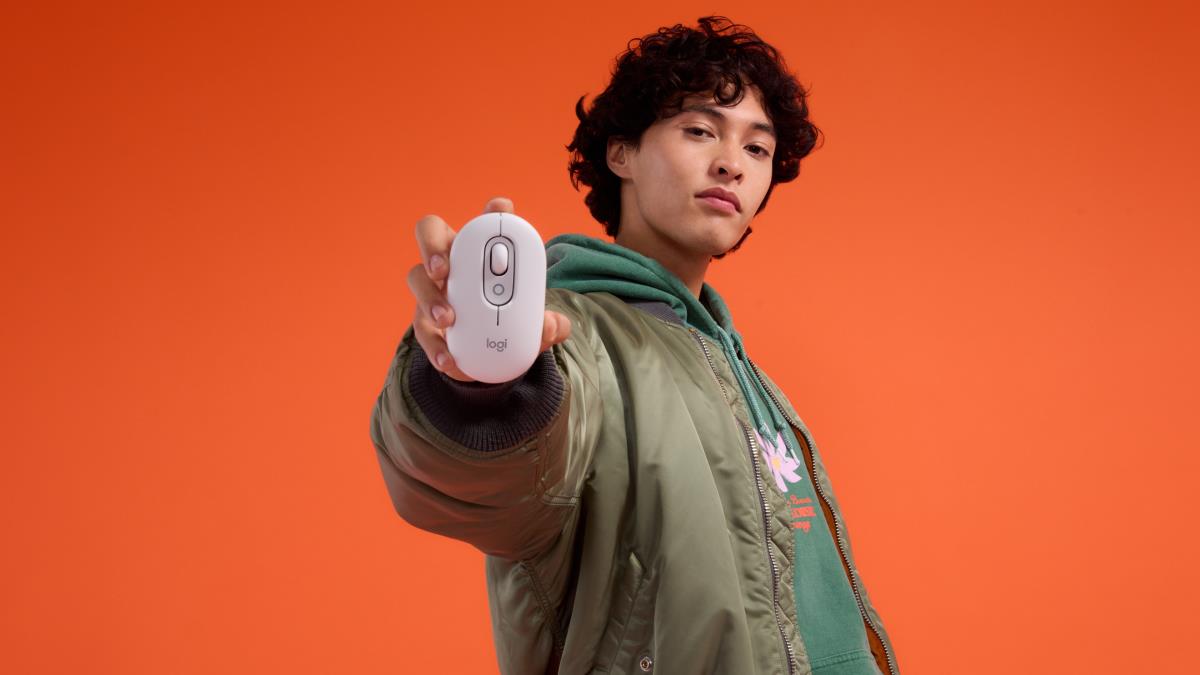 Pop Mouse - Customizable Emoji - Wireless - Off White