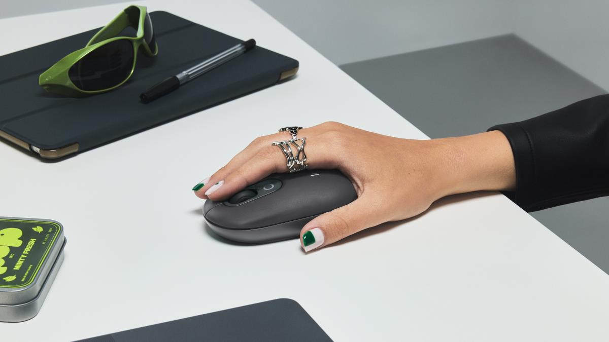 Pop Mouse - Customizable Emoji - Wireless - Graphite
