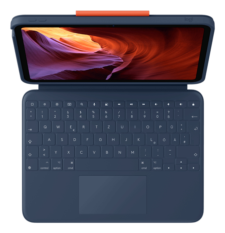 Rugged Combo 4 Touch For iPad 10thgen Classic Blue Qwertzu German