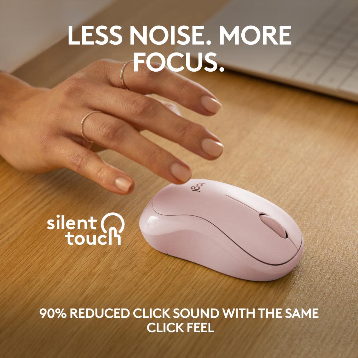 M240 Silent Mouse - Bluetooth - Pink