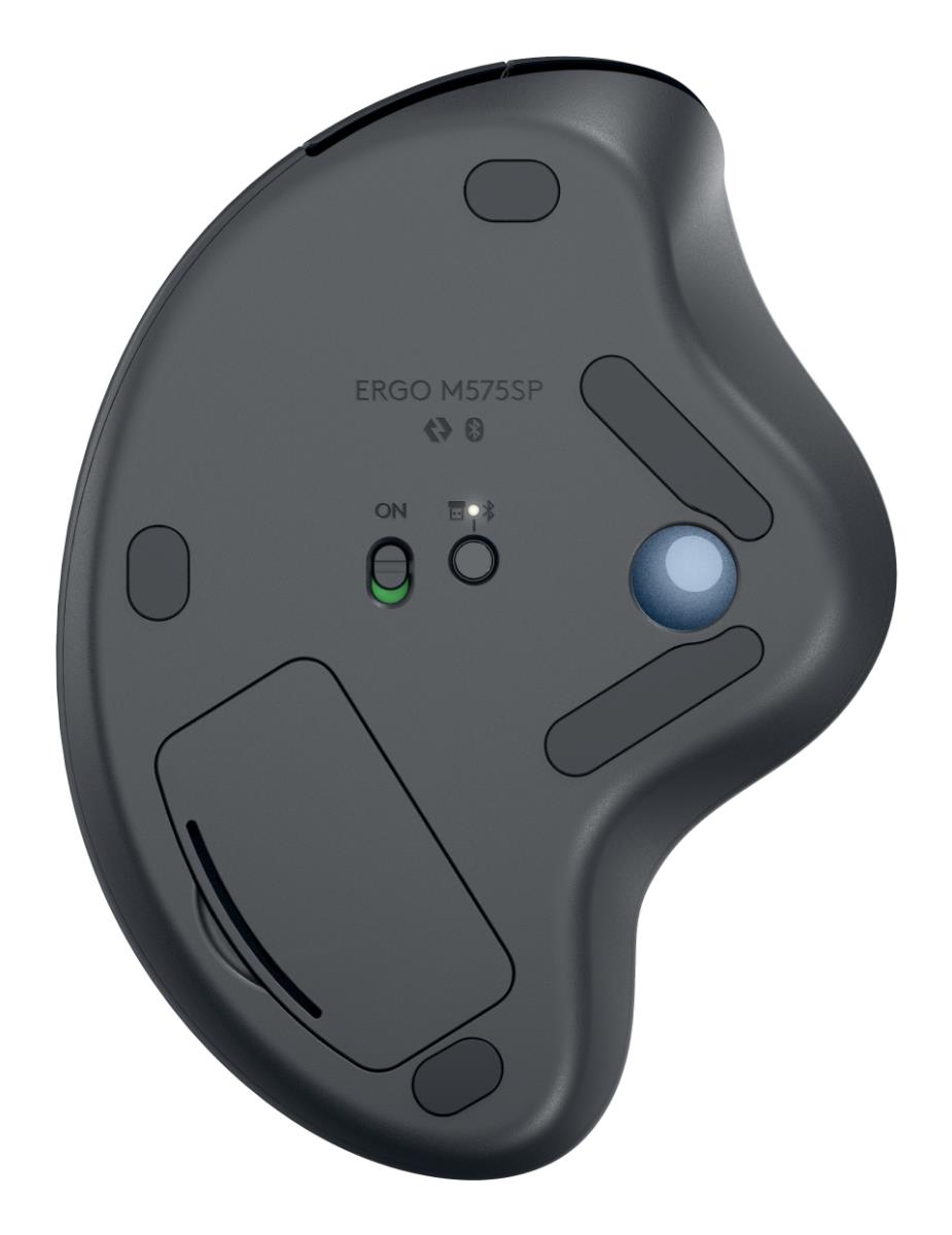 Ergo M575s Wireless Trackball - Graphite+blue Ball